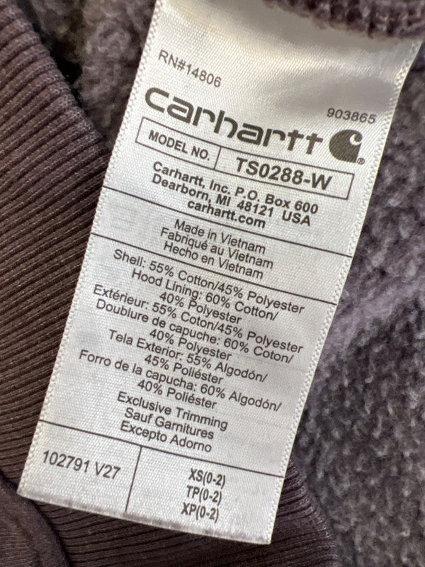 Carhartt Women's Purple Relaxed Fit Pullover Sweatshirt - XS image 4