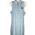 Peter Millar Women's Blue Sleeveless UPF 50 Collared Active Golf Dress - M