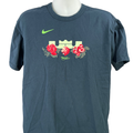 Nike LeBron Men's Blue Rose Print Loose Fit Short Sleeve T-Shirt - L