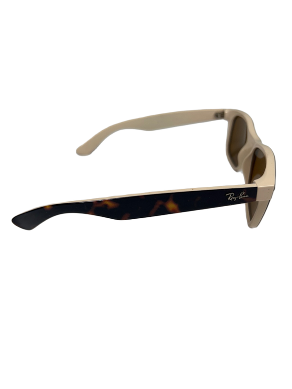 Ray-Ban Women's Brown/Beige New Wayfarer Top Havana Sunglasses image 4