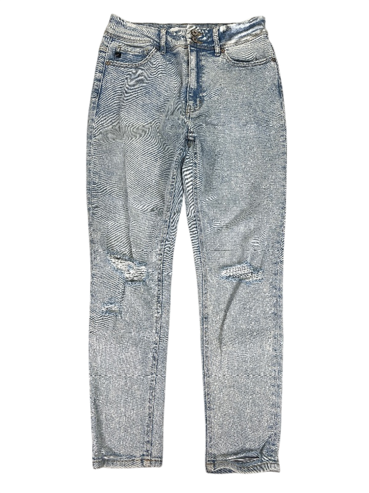 Kancan Women's Light Wash Distressed Skinny Jeans - 9/28
