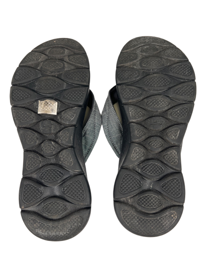 Skechers Women's Black/Gray Goga Mat Flip Flops - 10 image 7