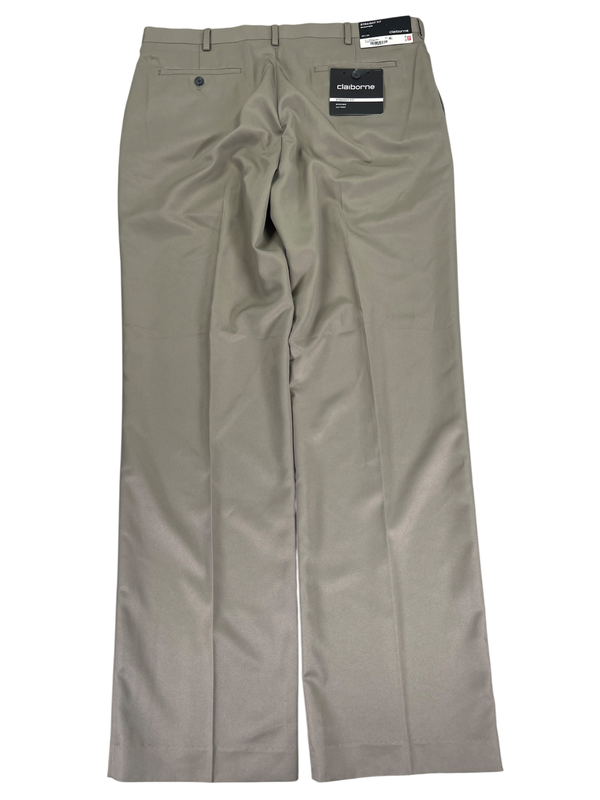 Claiborne Men's Beige Microfiber Straight Fit Dress Pants - 36x34 image 2