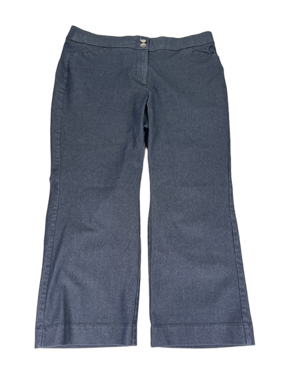 Chico's Women's Dark Wash Straight Leg Cropped Jeans - 1.5/US 10
