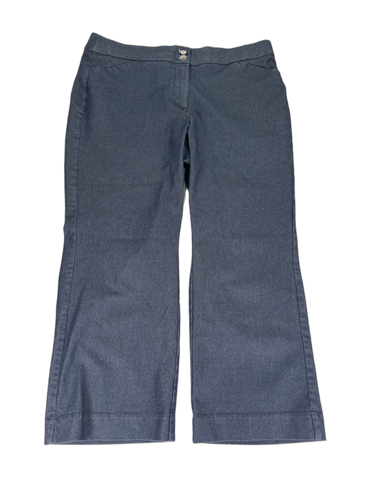 Chico's Women's Dark Wash Straight Leg Cropped Jeans - 1.5/US 10