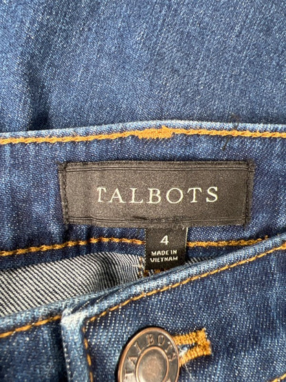 Talbots Women's Medium Wash Stretch Denim Jean Skirt - 4 image 3