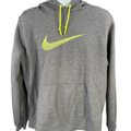 Nike Men's Gray Club Swoosh Long Sleeve Pullover Sweatshirt - XL