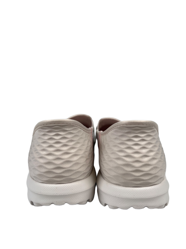 Skechers Women's Beige/Pink Go Walk Travel Fiji Slip On Shoes - 9 Wide image 4