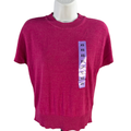 Banana Republic Women's Pink Linen Blend Short Sleeve Shirt - XS