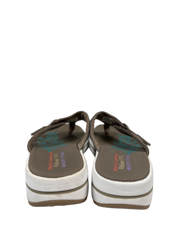 Skechers Women's Blue/Taupe Upgrades Marina Bay Flip Flop Sandals - 8 image 4