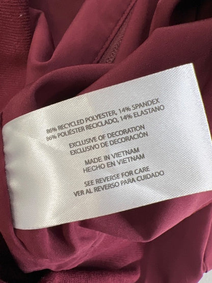 Banana Republic Women's Burgundy/Red Lightweight Woven Bomber Jacket - S image 4