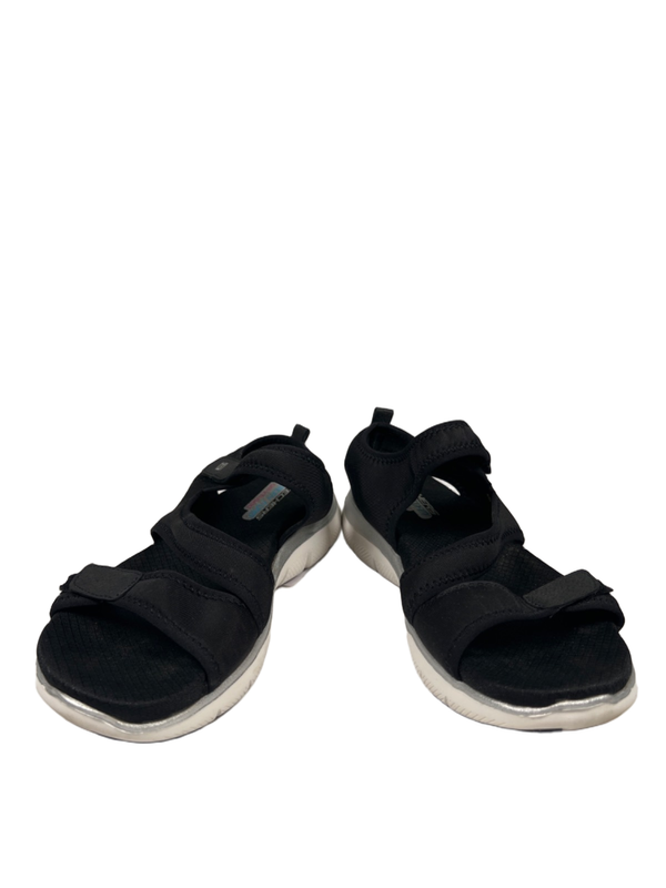 Skechers Women's Black Dual Lite Flex Appeal Memory Foam Sandals - 9 image 6