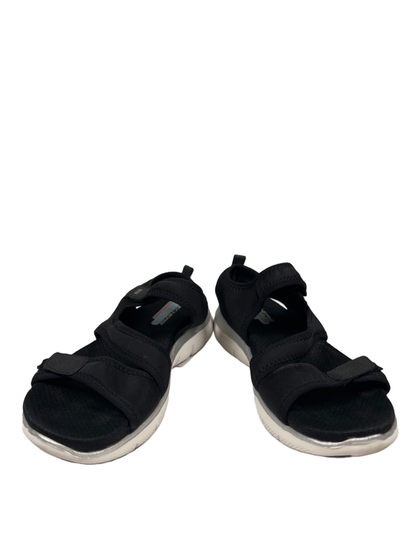 Skechers Women's Black Dual Lite Flex Appeal Memory Foam Sandals - 9 image 6