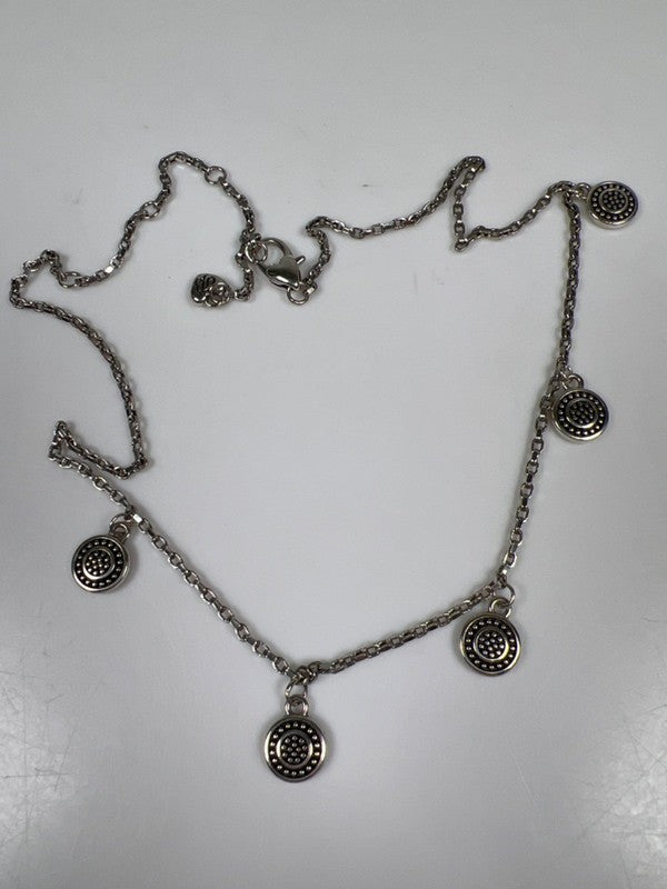 Brighton Women's Silver Plated Coin Charm Adjustable 9in Neckace image 4
