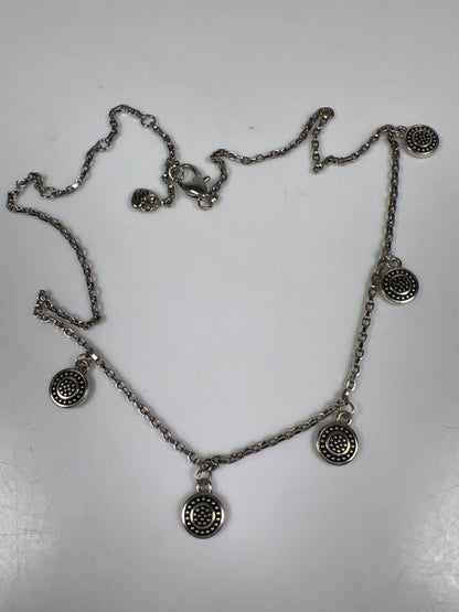 Brighton Women's Silver Plated Coin Charm Adjustable 9in Neckace image 4