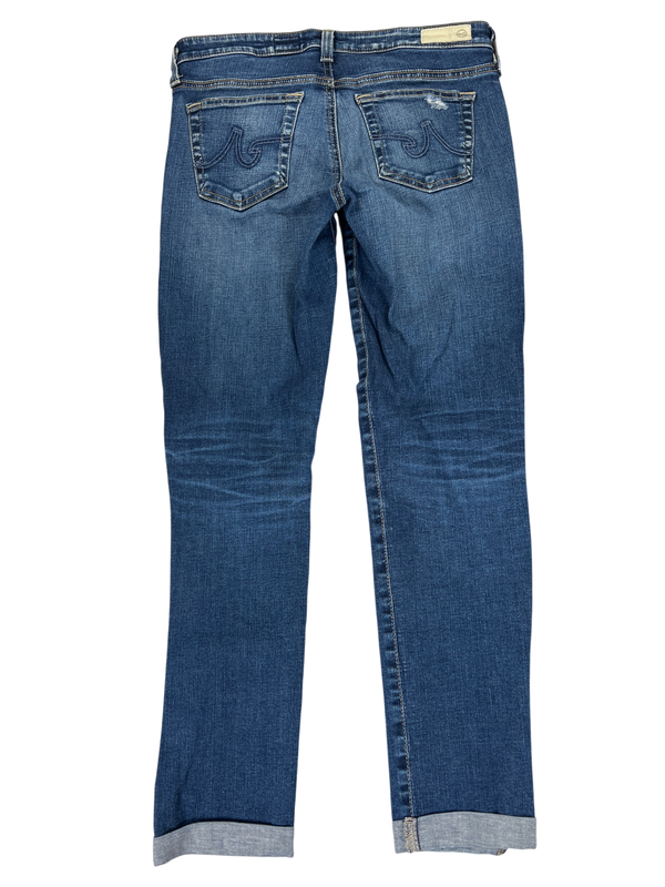 Adriano Goldschmied Women's Medium Wash Cigarette Slit Roll Up Jeans - 27 image 2