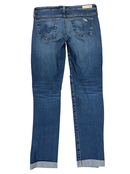 Adriano Goldschmied Women's Medium Wash Cigarette Slit Roll Up Jeans - 27 image 2