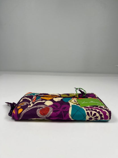 Vera Bradley Women's Purple Plum Crazy Zip Around Wallet image 5