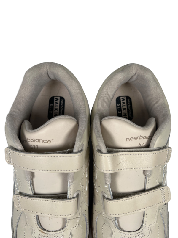 New Balance Men's Beige 577 Hook-And-Loop Adjustable Walking Sneakers - 10 image 3
