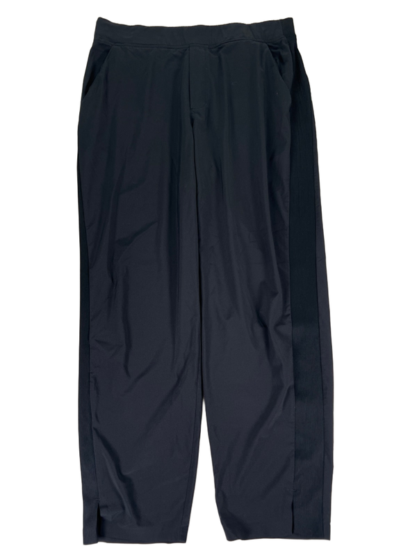 Athleta Women's Black Brooklyn Mid Rise Pull On Tapered Ankle Pants - 12