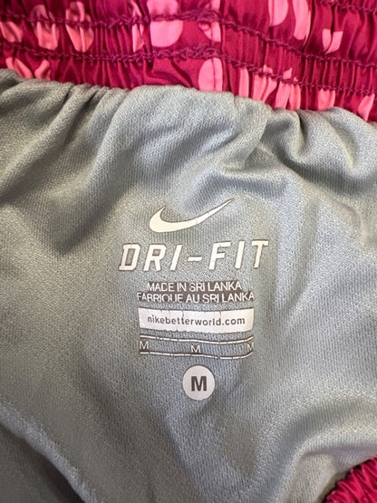 Nike Women's Pink Dri-Fit Vented Lined Pull On Athletic Shorts - M image 3