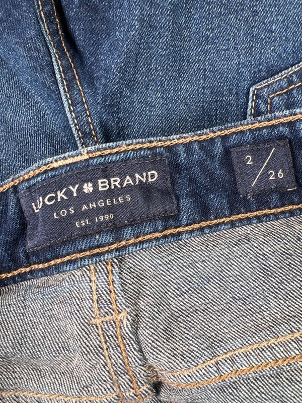 Lucky Brand Women's Dark Wash Cuffed Boyfriend Jean Shorts - 2/26 image 3