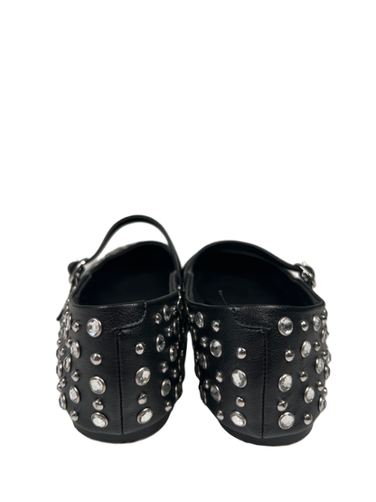 Steve Madden Women's Black Maple Rhinestone Mary Jane Ballet Flats - 8 image 4