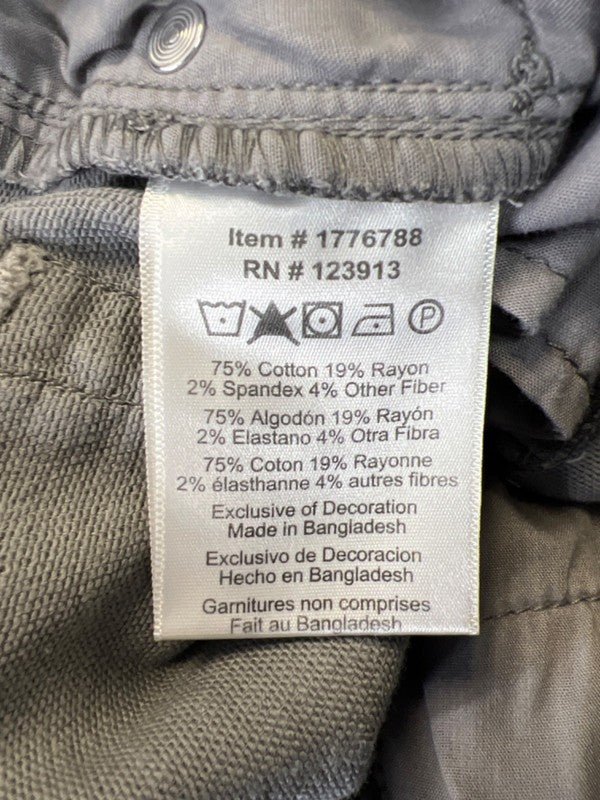 Jachs New York Men's Gray Twill Stretch Straight Fit Pants - 32x30 image 4