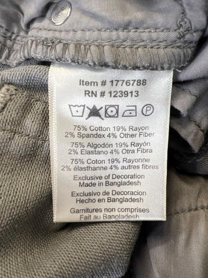 Jachs New York Men's Gray Twill Stretch Straight Fit Pants - 32x30 image 4
