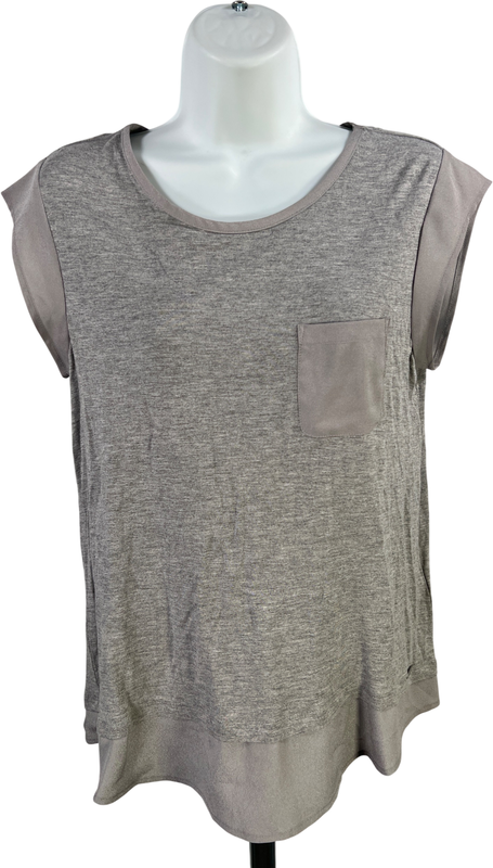 Calvin Klein Women’s Gray Cap Sleeve T-Shirt - S