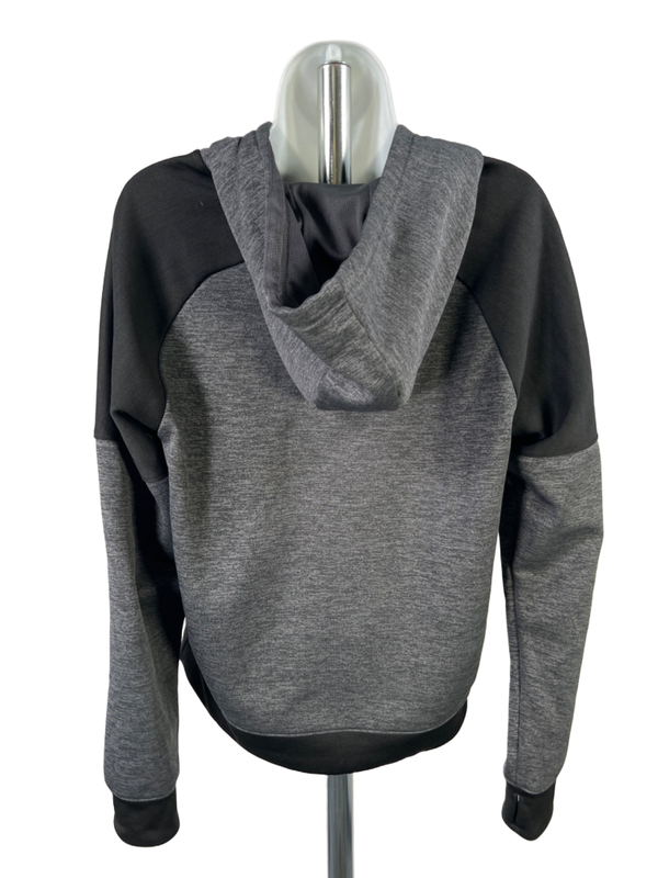 adidas Women's Gray Heathered Fleece Lined Long Sleeve Pullover Sweatshirt - M image 2