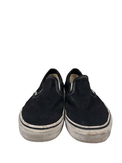 Vans Women's Black/White Classic Slip On Skating Shoes - 8.5 image 2