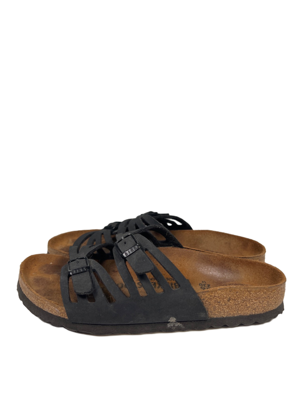 Birkenstock Women's Black Strappy Granada Open Toe Sandals - 5 Narrow image 5