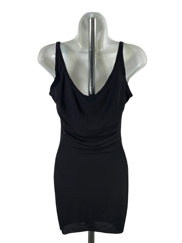 Spanx Assets Women's Black Red Hot Label Lined Open Bust Bodysuit Slip Dress - L image 2