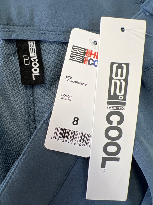 32 Degrees Cool Women's Blue/Gray Basic Outdoor Shorts - 8 image 3