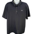 Under Armour Men's Black Short Sleeve Tech Golf Polo 3XL