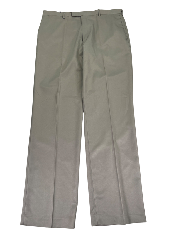 Claiborne Men's Beige Microfiber Straight Fit Dress Pants - 36x34