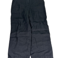 J Jill Women's Black Linen Wide Ankle Pants - XS