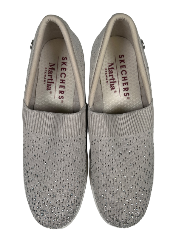 Skechers Women's Gray Martha Stewart Pier-Lite Reflection Wedge Sneakers - 7 image 3