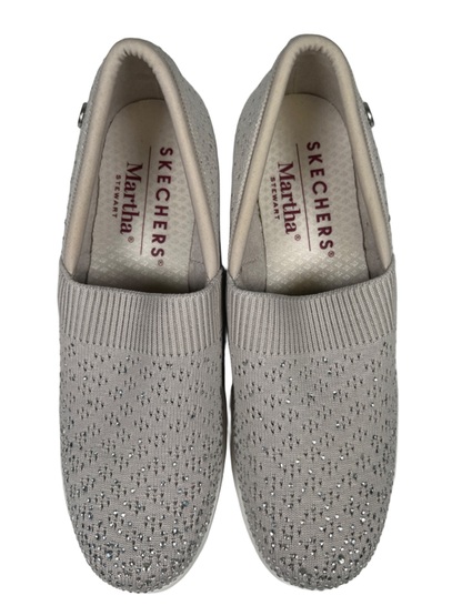Skechers Women's Gray Martha Stewart Pier-Lite Reflection Wedge Sneakers - 7 image 3