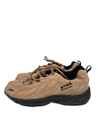 Ryka Women's Beige Sportwalker Scotchlite Leather Suede Sneakers - 10 Wide image 5