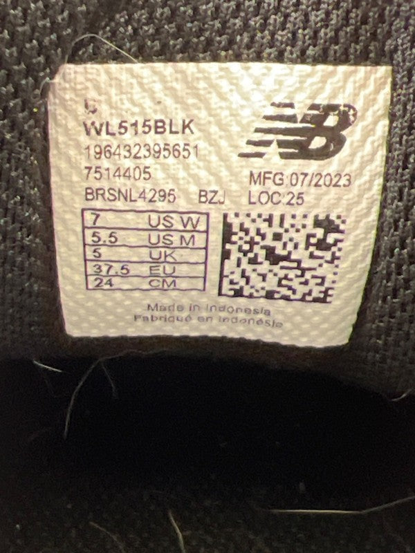 New Balance Women's Black/White 515 Cushioning Lace Up Athletic Sneakers - 7 image 7