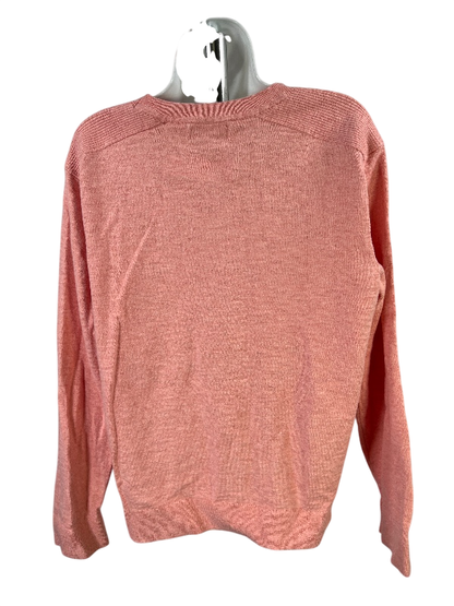 Banana Republic Women's Pink Long Sleeve Cotton Sweater Shirt - L image 2