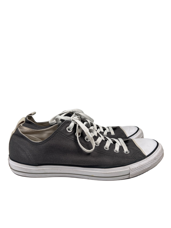 Converse Men's Gray Chuck Taylor All Star OX Low Top Lace Up Sneakers - 12