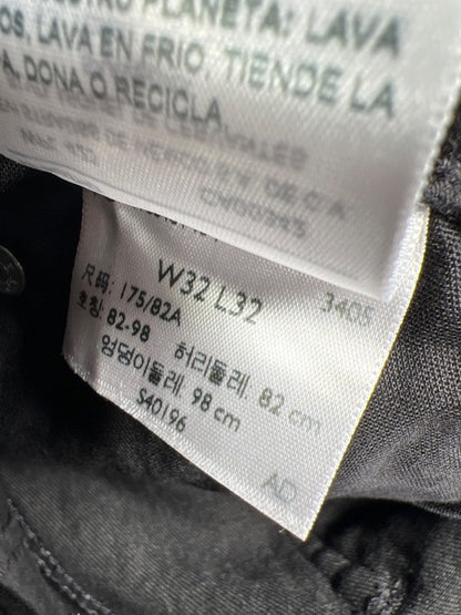 Levi's Denizen Men's Black 216 Slim Fit Denim Jeans - 32x32 image 4