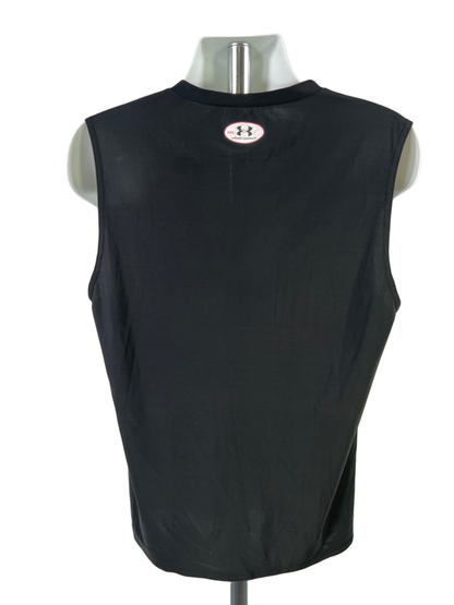 Under Armour Men's Black HeatGear Sleeveless Athletic Tank Top - 3XL image 2