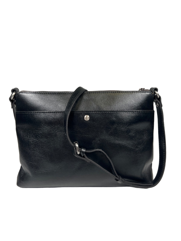 Patricia Nash Women's Black Leather Avellino Crossbody Purse W/ Dust Cover image 5