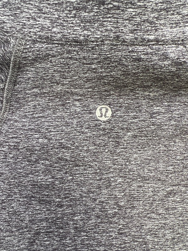 Lululemon Men's Gray Heathered Surge Warm 1/2 Zip Athletic Pullover Shirt - S image 3
