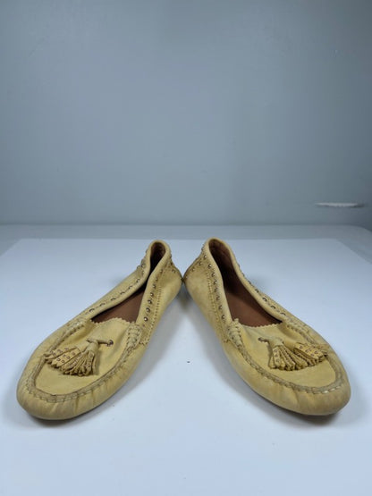 Coach Women's Yellow Norfolk Embellished Tassle Moccasin Loafers - 39/US 7 image 6