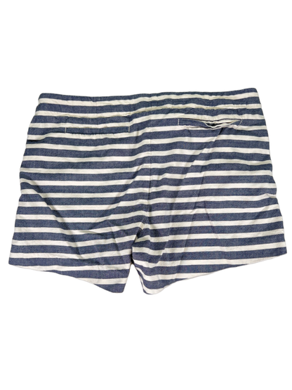 J.Crew Women's Blue/White Striped Cotton Casual Shorts - 12 image 2